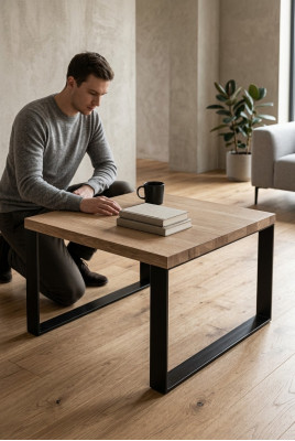 Coffee table sofa table sofa tables side table living room furniture wood 70x45 loft
