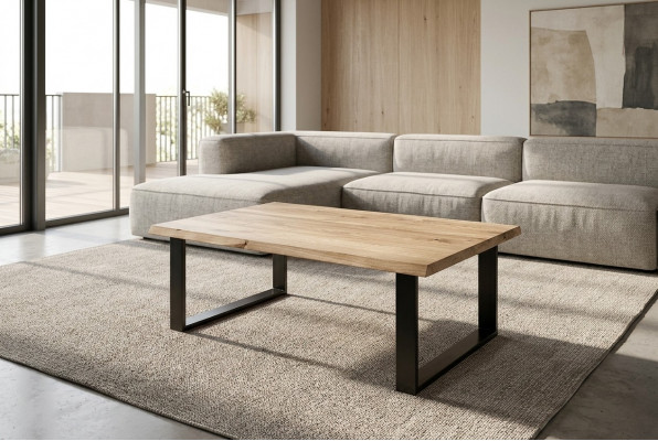 Designer coffee table glass table sofa order table tables brown wood loft furniture