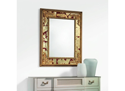 Classic Designer Mirror Wall Mirror Baroque Rococo 93x153cm Wooden Frame New