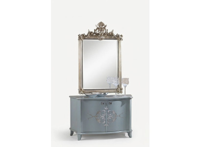 Designer modern large mirror, wall mirror with real wood frame, hanging mirror, luxury furniture