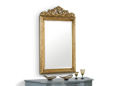 Glass Frame Wall Classic Wall Mirror Wood Frame Mirror Furniture New 133x81cm