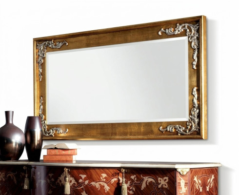 Designer Modern Large Mirror Wall Mirror Real Wood Frame Hanging Mirror Classic New