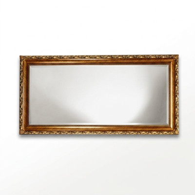 Mirror Real Wood Handmade Wooden Frame Wall Mirror Wood Frame 181x91 Baroque