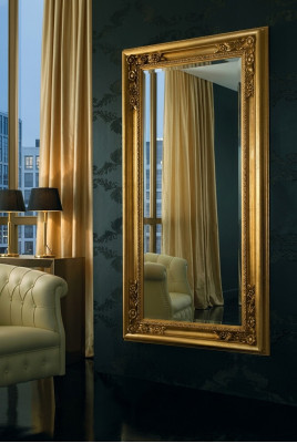 Modern large mirror wall mirror real wood frame hanging mirror luxury furniture new