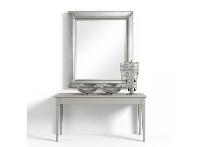 Classic wall mirror with wooden frame, antique style, baroque, Italian furniture, new