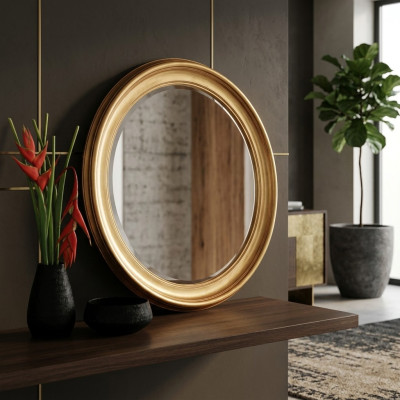 Mirror Wall Mirror Hallway Mirror Bathroom White Modern Wood Wall Decoration Mirror