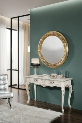 Round Wall Mirror Bathroom Hall Design Salon Medusa Antique Style Glass Round New