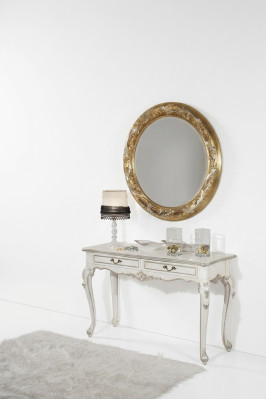 Round Wall Mirror Bathroom Hall Design Salon Medusa Antique Style Glass Round New