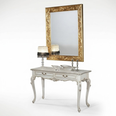 Mirror Italian Design Furniture Floor Mirror Sideboard 93x183cm Baroque Rococo