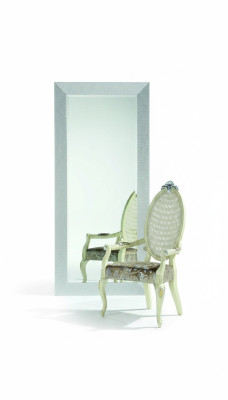 Mirror wood frame wall mirror classic design mirror stand hang baroque new