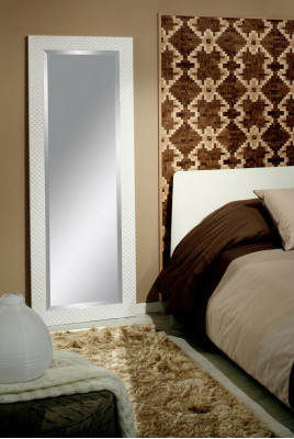 Handcrafted mirror, large floor mirror, wood frame, real wood, 176x86cm, hanging.