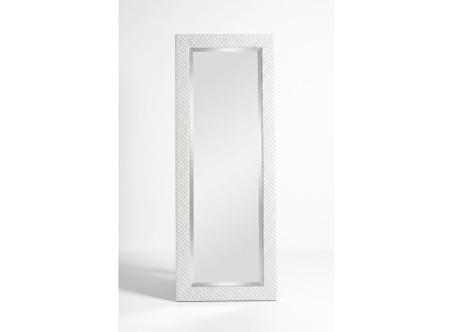 Handcrafted mirror, large floor mirror, wood frame, real wood, 176x86cm, hanging.