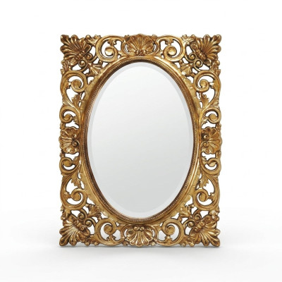 Mirror Wooden Frame Wall Mirror Classic Design Baroque Rococo Wood Frame XXL