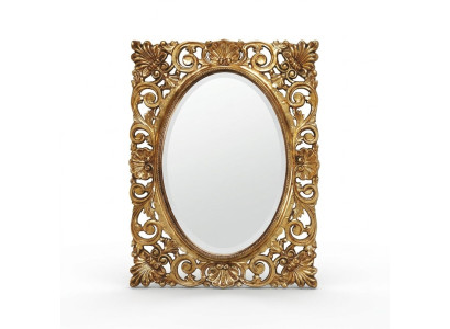 Mirror Wooden Frame Wall Mirror Classic Design Baroque Rococo Wood Frame XXL