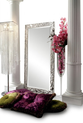 Floor Mirror Large Mirror XXL Royal Antique Art Nouveau Designer Furniture Baroque