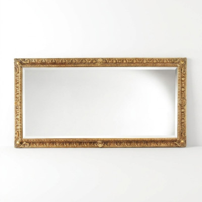 Wall mirror wooden frame mirror frame design Rococo Baroque living room furniture new