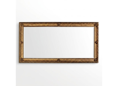 Large wall mirror XXL royal baroque style design furniture rococo wood frame 181x91