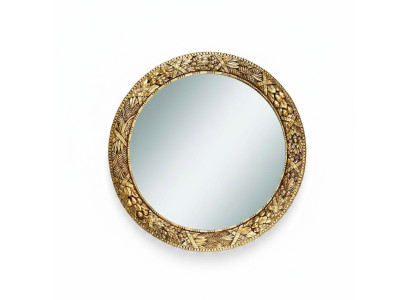 Classic wall mirror wood mirror furniture new baroque round round frame wall new