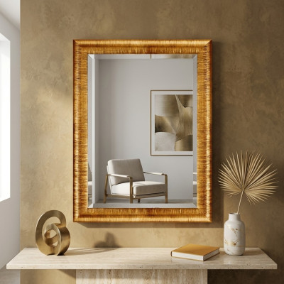 Mirror wall mirror hallway mirror bathroom hallway decoration wood wall small mirror furniture