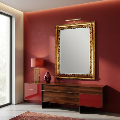 Design XXL mirror wall mirror real wood frame hanging mirror luxury furniture baroque