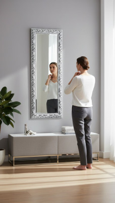 Wall mirror decoration furniture living interior wall mirror 83x177cm new
