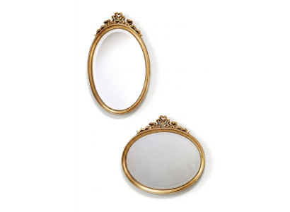 Classic Design Mirror Wall Mirror Oval 67x77cm Hanging Mirror Baroque Rococo