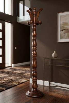 Classic wardrobe coat rack hook rack wood new - model AT4030