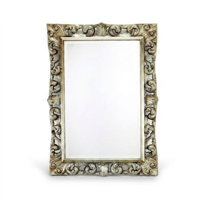 Living Room Mirror Wall Mirror Designer Hallway Bathroom Wood Glass Design 113x113 New