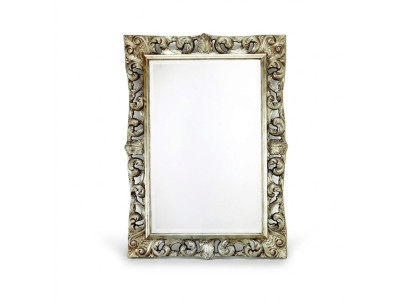 Living Room Mirror Wall Mirror Designer Hallway Bathroom Wood Glass Design 113x113 New