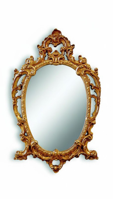 Classic Large Mirror Wall Mirror Hanging Mirror Wood Gold Wardrobe 64x104cm