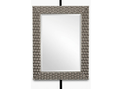 Classic wall mirror wood mirror furniture baroque glass frame wall silver 82x108