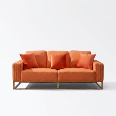 Three-seater couch upholstery leather sofa 3 seater couches wood modern style sofas