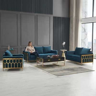 Living Room Design Sofa Suite 3+2+1 Seat Modern Couch Set