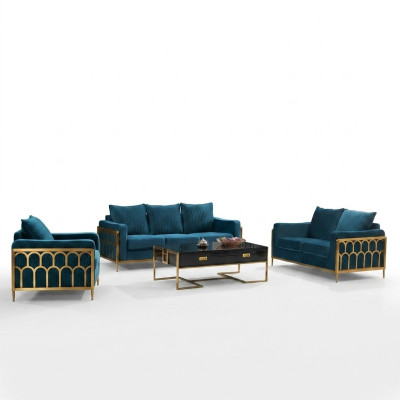 Living Room Design Sofa Suite 3+2+1 Seat Modern Couch Set