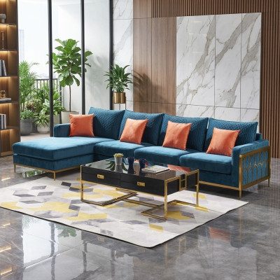 Sectional sofa gray fabric L-shaped sofa couch couch design upholstery textile modern