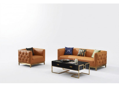 Classic sofa couch upholstery 3+1 seater couches leather seating suite