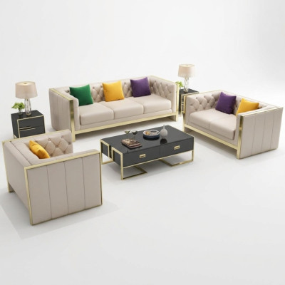 Sofa Suite 3+2+1 Seater Set Design Sofa Upholstered Couches Couch Modern Luxury