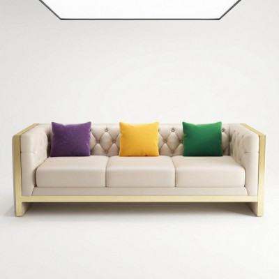 Sofa Design Sofas Upholstery Couches Fabric Relax Modern Three-Seater New