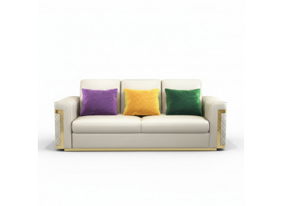 Complete set sofa suite 3 2 1 seater designer 3-piece leather sofa