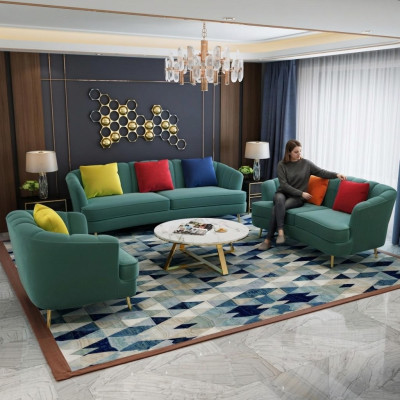 Complete Set Sofa Suite 3+2+1 Seater Design Sofa Couch Living Room Landscape