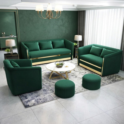 Upholstered Fabric Sofa Sets Design Modern Sofa 3+1 Seater Sofas