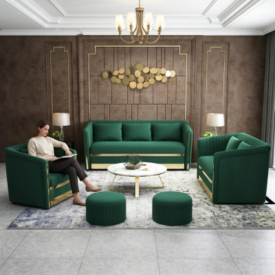 Sofa set 3+2+1 seater couch leather sofa living landscape set design
