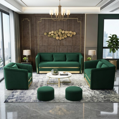Sofa set 3+2+1 seater couch leather sofa living landscape set design
