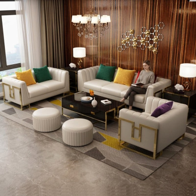 Leather sofa couch sofa set 3+2+1 seater design set modern sofa