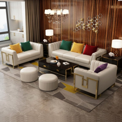 Leather sofa couch sofa set 3+2+1 seater design set modern sofa