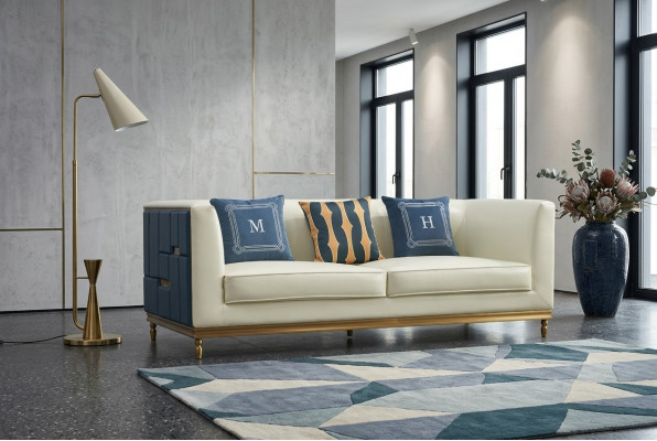 Design Classic Modern Big XXL 3-Seater Couch Faux Leather Sofas Couches