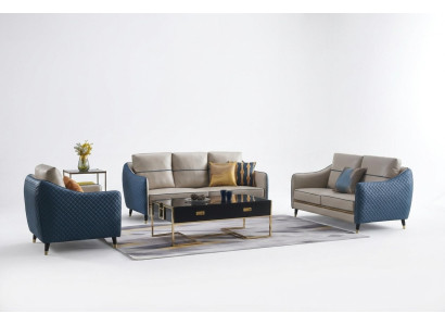 Living area sofa upholstery sofa set 3+2+1 coffee table side table