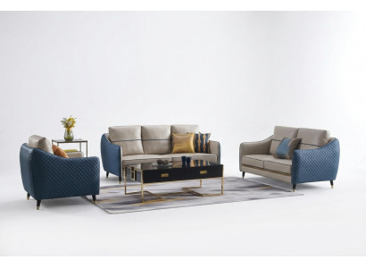 Living area sofa upholstery sofa set 3+2+1 coffee table side table