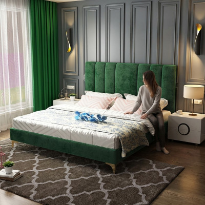 Bed Cushion Design Luxury Double Hotel Decor Beds Marriage Bedroom Leather