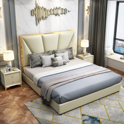 Bed wood beds luxury hotel classic double bed bed frame country house